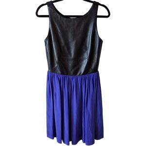 Amanda Uprichard M Lamb Leather Silk Mini Dress Cocktail Gala Luxury Wedding